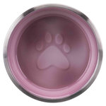 Comedero Acero Inox. Acristalado, 0.2l/ø12 cm