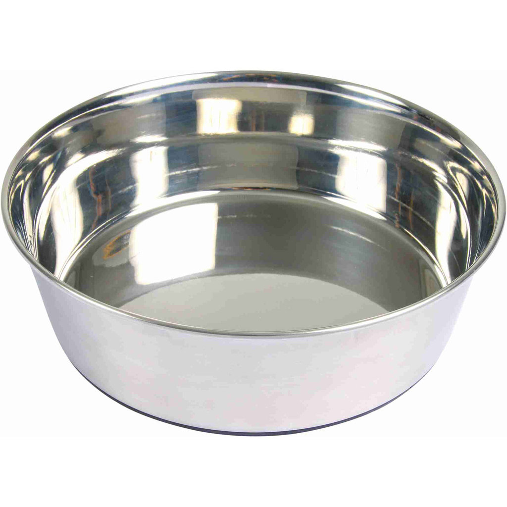 Stainless steel bowl, rubber base, 0.5 l/ø 14 cm