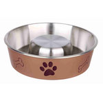 Slow Feed stainless steel bowl, plastic coated, 1 l/ø 21 cm