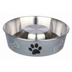 Slow Feed stainless steel bowl, plastic coated, 1 l/ø 21 cm