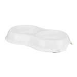 Double cat bowl, light-weight version, plastic, 0.2 l/ø 11 cm