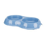 Double cat bowl, light-weight version, plastic, 0.2 l/ø 11 cm