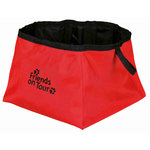 Bebedero Viaje, Nylon, Plegable, 1.8 l, Rojo