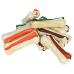 10 Mini Huesos Snack Piel Masticable, 8 cm, 230 g