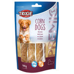 4 Snacks PREMIO Corn Dogs, Con Pato, 100 g
