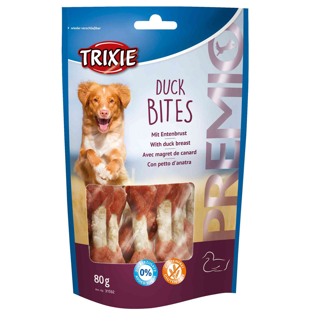 Snack PREMIO Duck Bites, Pato, 80 g