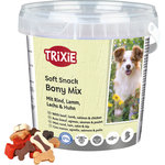 Bote Soft Snack Bony Mix, 500 g, Pollo, Salmón, Cordero