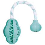 Denta Fun jumper/rope, mint flavour,natural rubber, 8 cm/28 cm