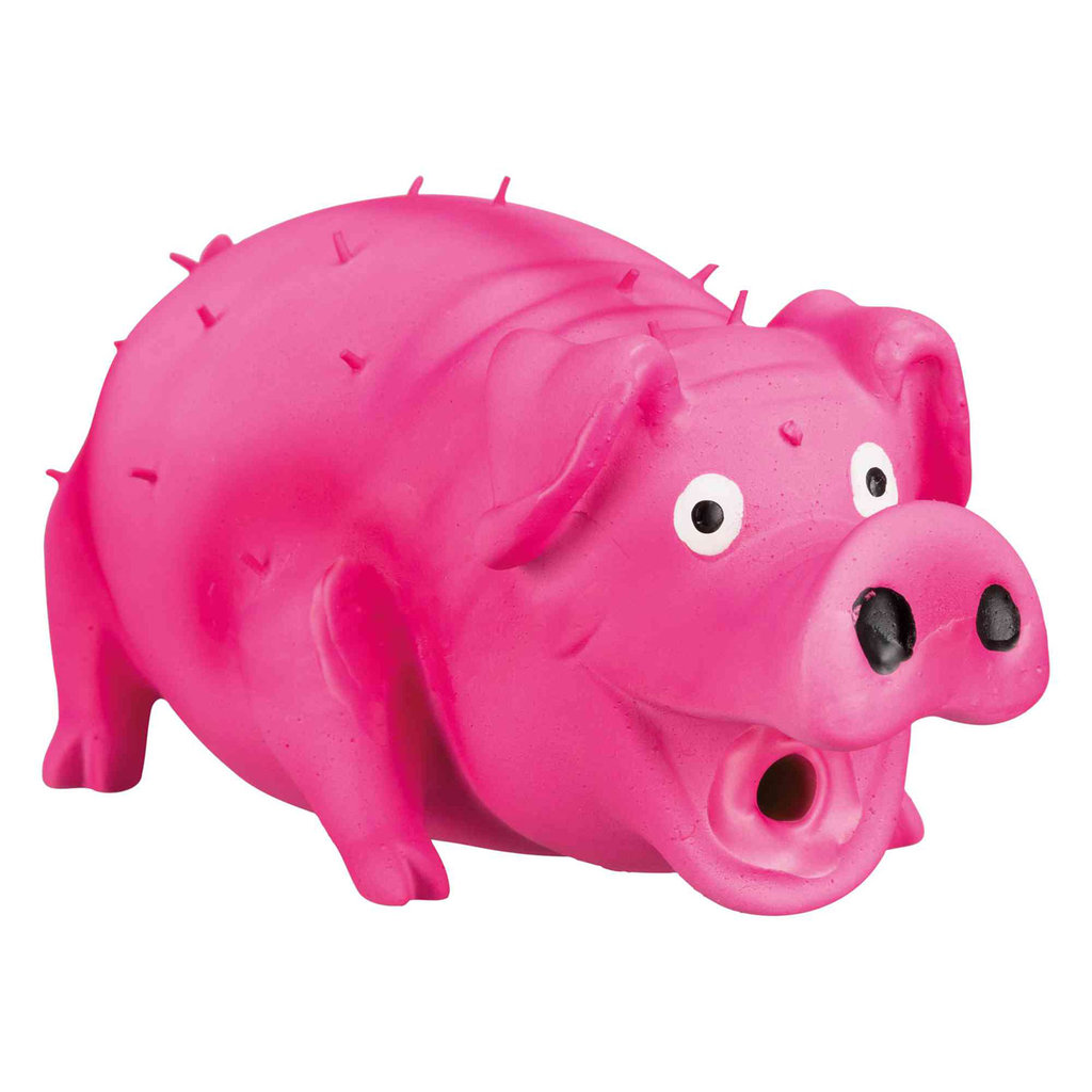 Bristle pig, original animal sound, latex, 21 cm