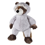 Racoon, original animal sound, plush, 54 cm