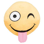 Emoticono Guiño, Peluche, ø14 cm