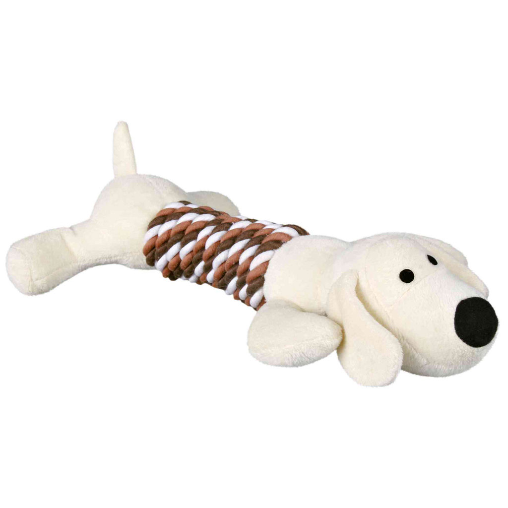 4 animals with rope, plush, 32 cm