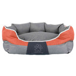 Cama Joris, 75 × 60 cm, Gris-Naranja