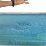 Colchón Confort Vital Bendson, 140 × 100 cm, Gris claro