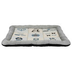 Colchoneta Patchwork, 75 × 60 cm, Gris