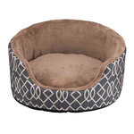 Cama Claude, ø75 cm, Gris-Marrón