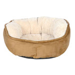 Othello bed, ø 50 cm, brown/beige