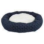 Cama Ferris, ø50 cm, Azul-Blanco
