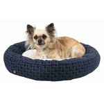 Cama Ferris, ø50 cm, Azul-Blanco