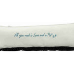 Cama Pet Home, 80 × 60 cm, Crema-Azul Petróleo