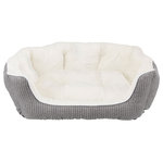 Davin bed, 50 × 40 cm, grey/cream