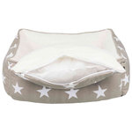 Cama Stars, 80 × 65 cm, Gris topo-Blanco
