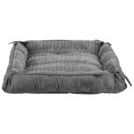 Cama-Cojín Relax, 57 × 45 cm/70 × 60 cm, Antracita