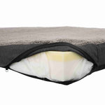 Cojín Vital Bendson Plegable, 120 × 85 cm, Gris oscuro-Gris claro