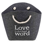 Bolsa-Cueva suave Polly, 50 x 38 x 20 cm, Gris