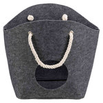 Bolsa-Cueva suave Polly, 50 x 38 x 20 cm, Gris