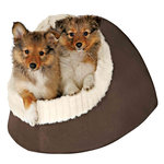 Timur cuddly cave, 35 × 26 × 41 cm, brown/beige