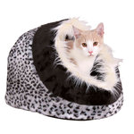 Cueva Suave Minou, 35 x 26 x 41 cm, Leopardo claro