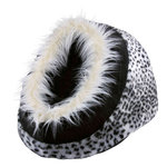 Cueva Suave Minou, 35 x 26 x 41 cm, Leopardo claro