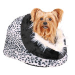 Cueva Suave Minou, 35 x 26 x 41 cm, Leopardo claro