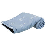 Anchor blanket, 100 × 70 cm, light blue