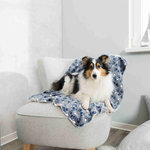 Manta Tammy, 100 × 70 cm, Azul-Beige