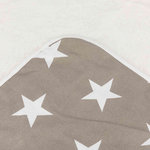 Manta Stars, 150 × 100 cm, Gris topo-Blanco
