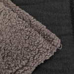 Bendson blanket, 100 × 65 cm, dark grey/light grey