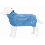 Albornoz perros, M, Microfibra, 50 cm, Azul