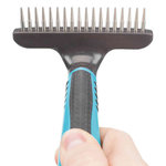 Metal groomer, long hair, 10 × 15 cm