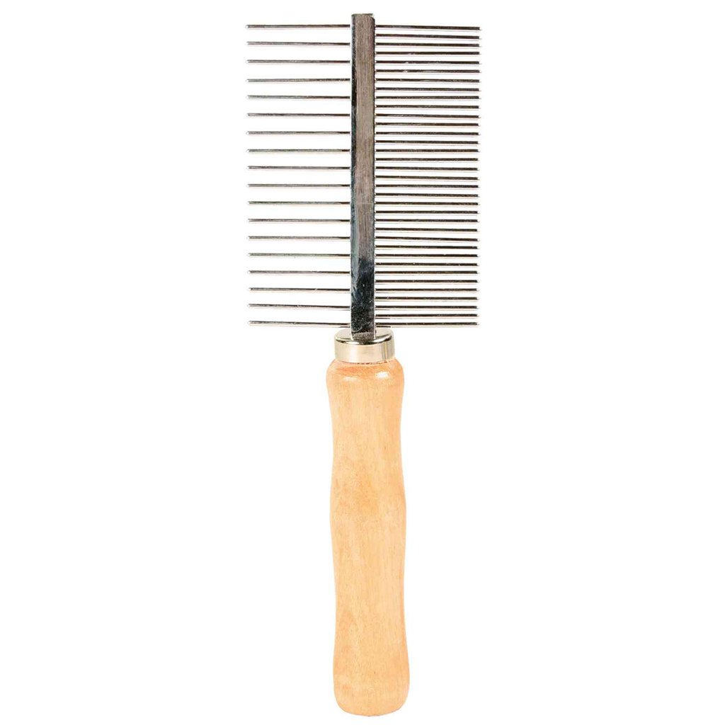 Comb, double-sided, medium/wide teeth, 17 cm