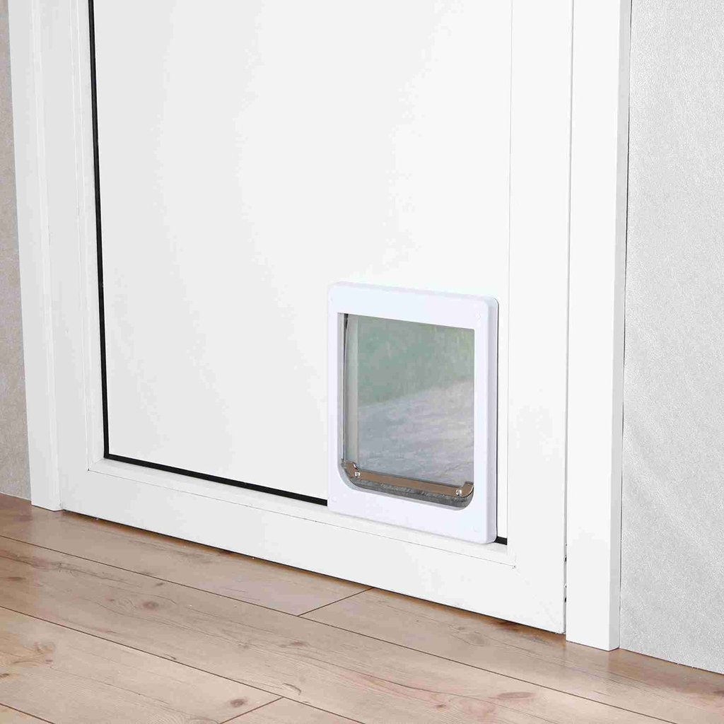 2-Way dog flap, XS–S: 25 × 29 cm, white