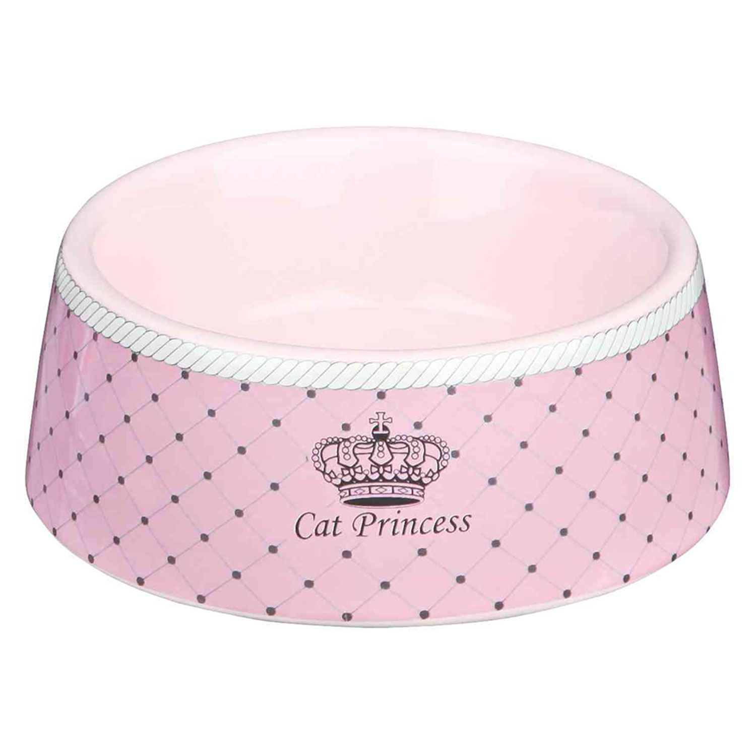 Cat Princess ceramic bowl 0.18 l o 12 cm pink TRIXIE