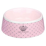 Cat Princess ceramic bowl, 0.18 l/ø 12 cm, pink