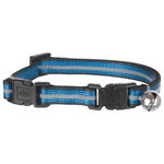 Cat collar with two buckles, reflective