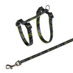 Cat harness with leash, nylon, 27–45 cm/10 mm, 1.20 m
