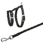 Kitten harness with leash, reflective, nylon, 18–35 cm/10 mm, 1.30 m