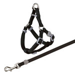 Cat harness with leash, nylon, 26–37 cm/10 mm, 1.20 m
