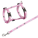 Arnés Mimi con correa, Nylon, 25-45 cm/10 mm, 1.20 m