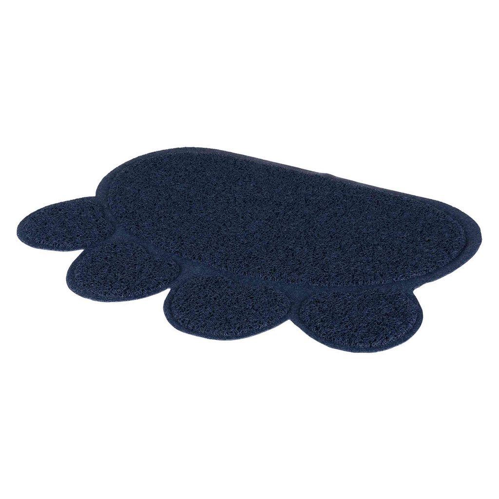 Alfombrilla bandeja gato, Huella, PVC, 40 × 30 cm, Rosa